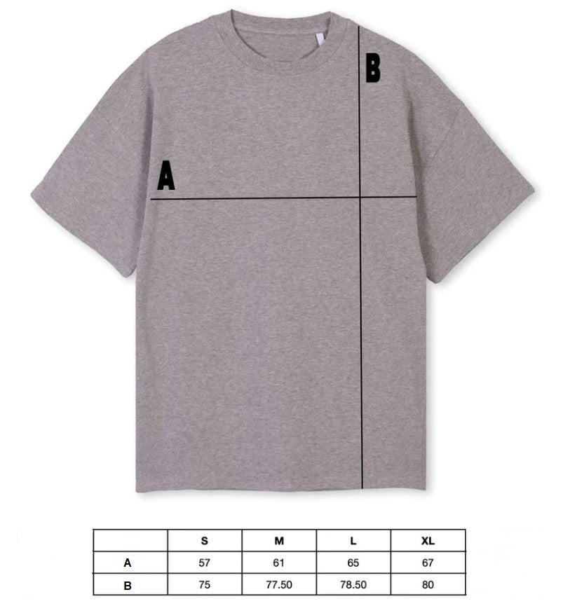 CLOUDS Oversized Tee (Vintage Black)