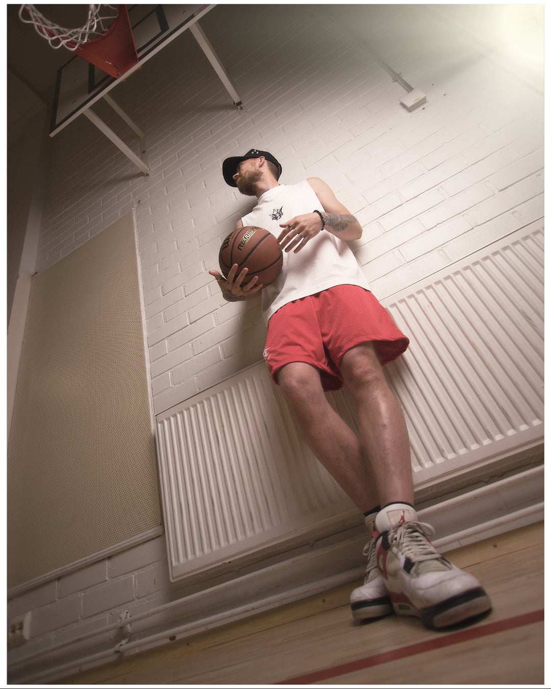 LOGO Mesh Shorts (Bright Red)