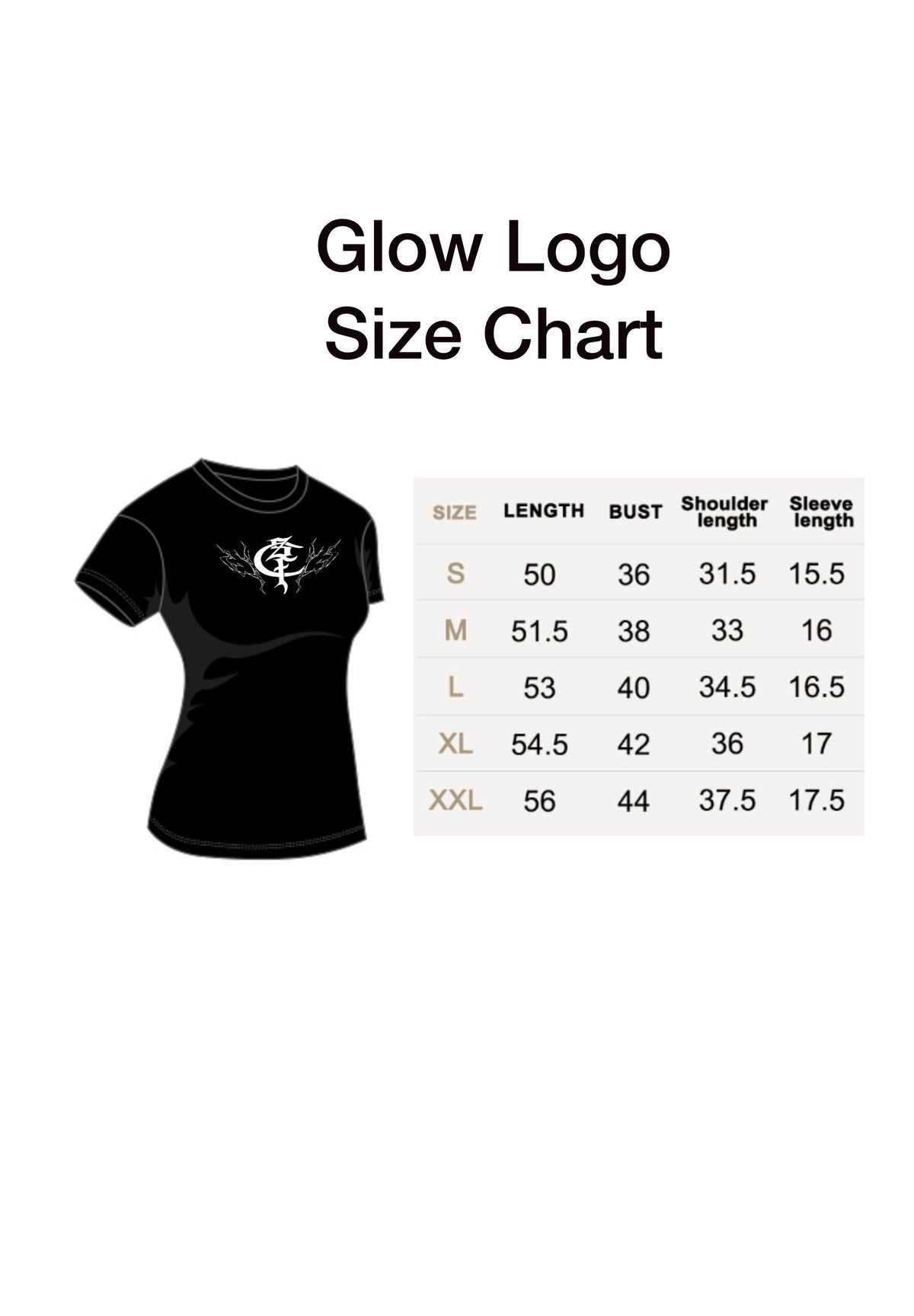 GLOW LOGO T-Shirt Top
