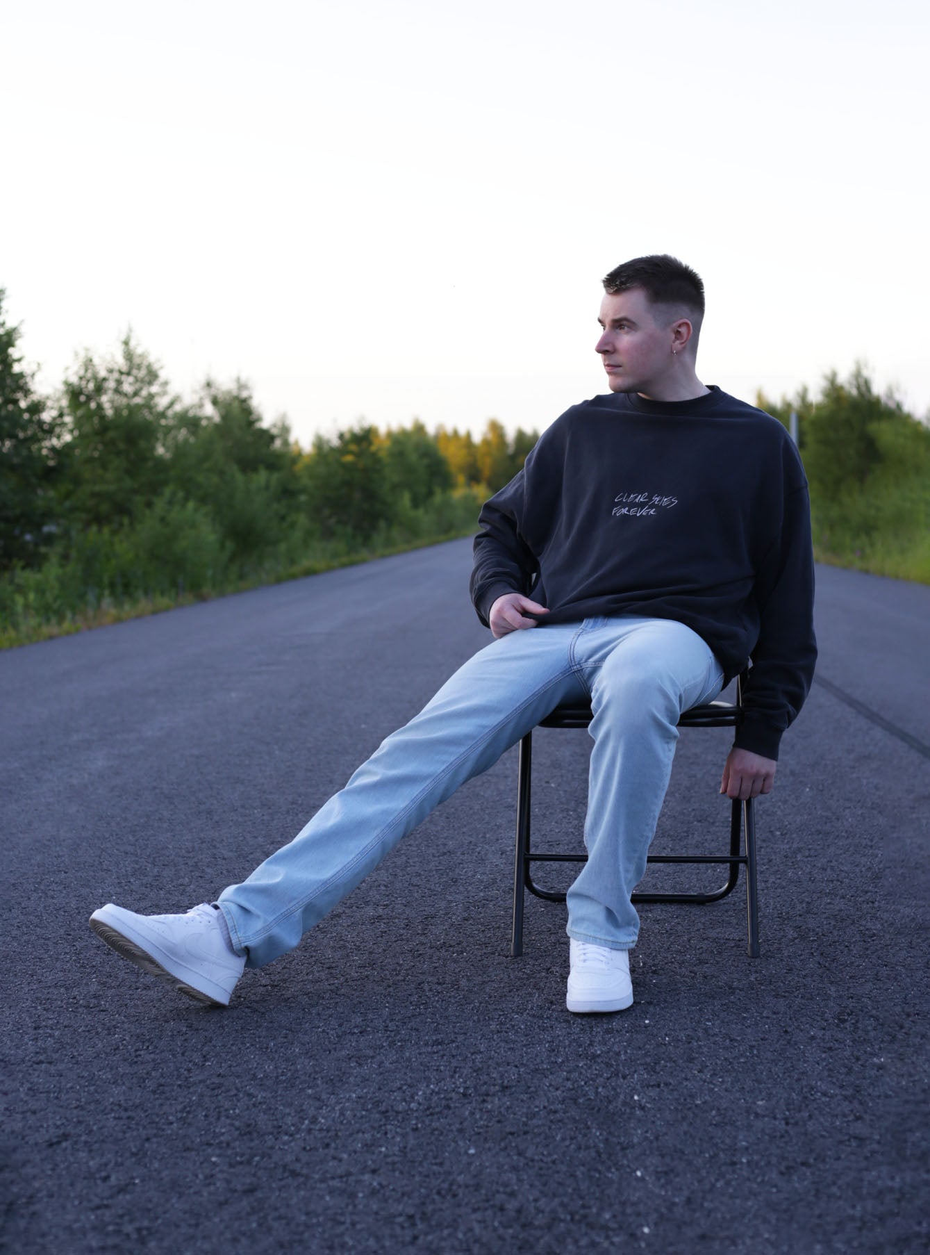 POOLPARTY Oversized Crewneck (Vintage Black)
