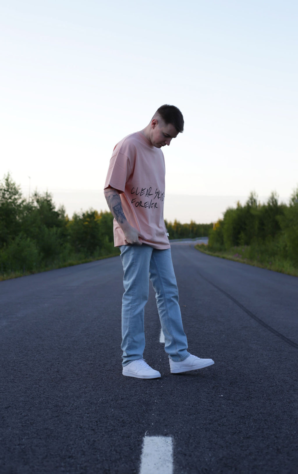 NO RAIN TODAY Oversized Tee (Pink)