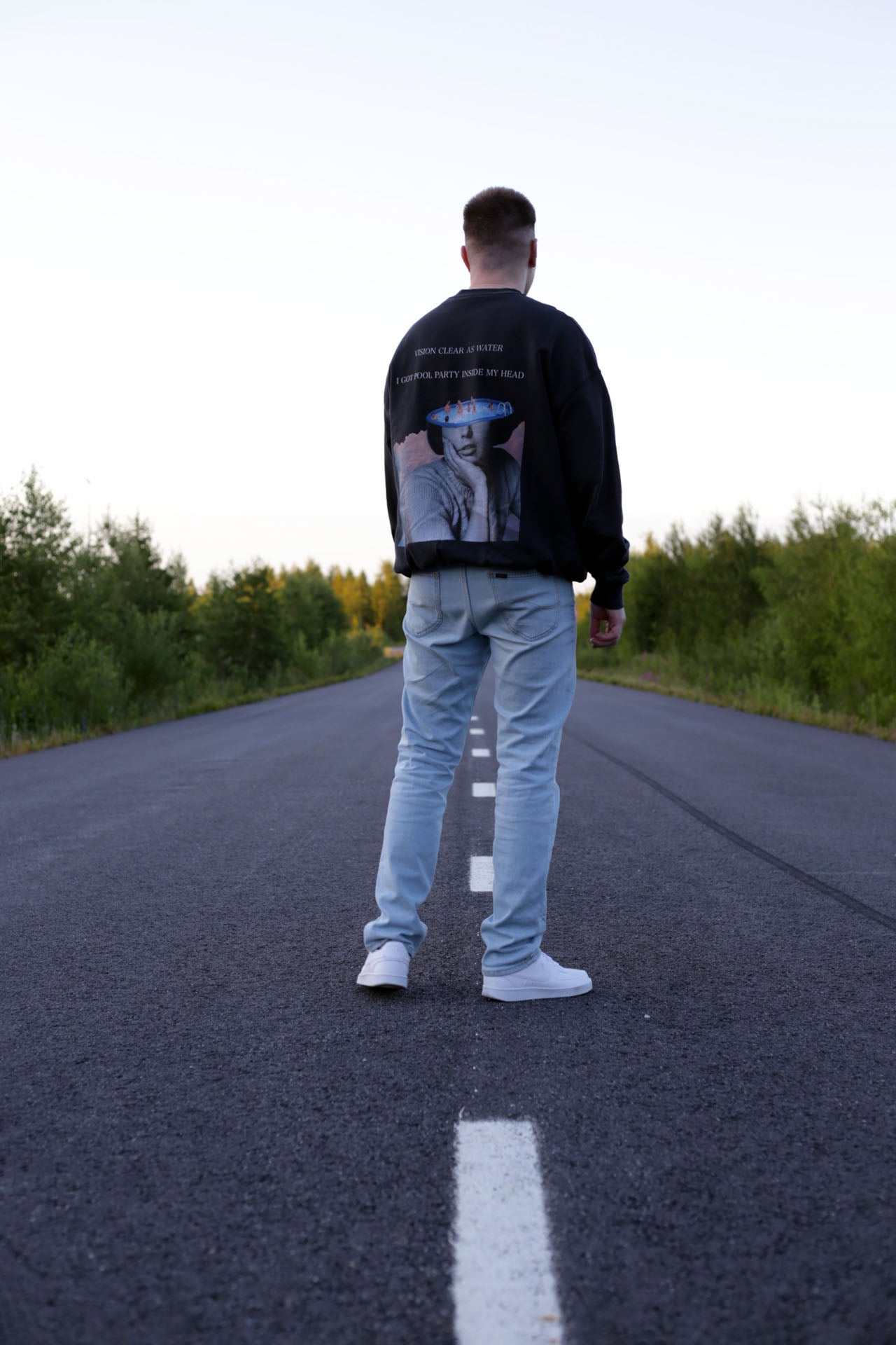 POOLPARTY Oversized Crewneck (Vintage Black)