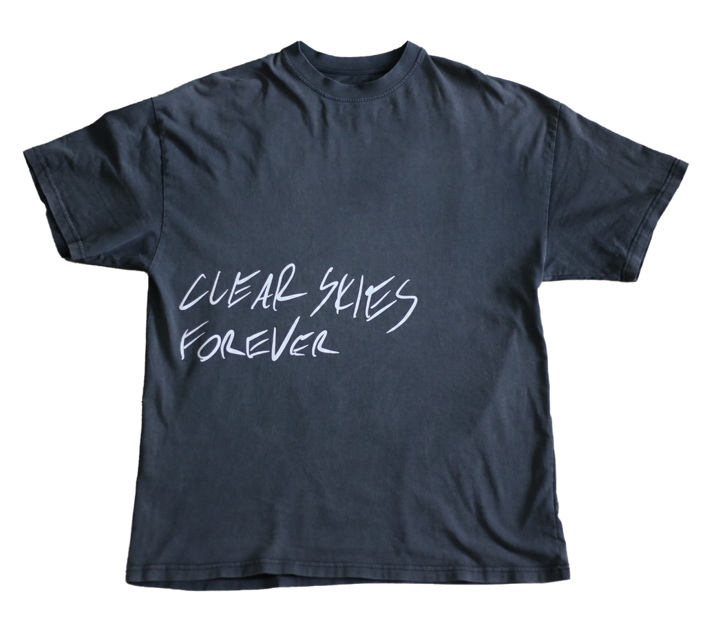 CLOUDS Oversized Tee (Vintage Black)